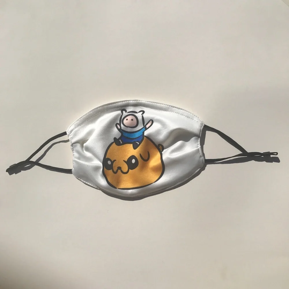 NWOT Adventure Time Chibi Face Mask